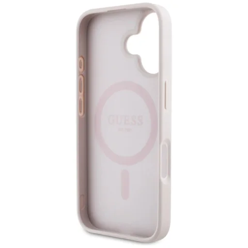  iPhone 16 Rózsaszín Guess 4G Circle Classic Logo MagSafe tok - 7
