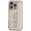  iPhone 16 Pro Max Karl Lagerfeld IML Rhinestones Logo tok - Pink thumbnail