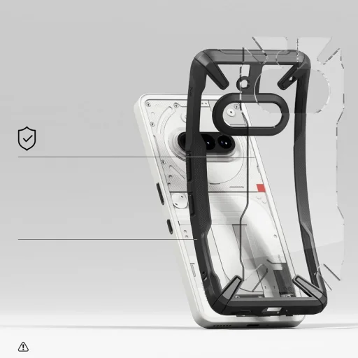 Ringke Fusion X Nothing Phone 3a Fekete tok - 4