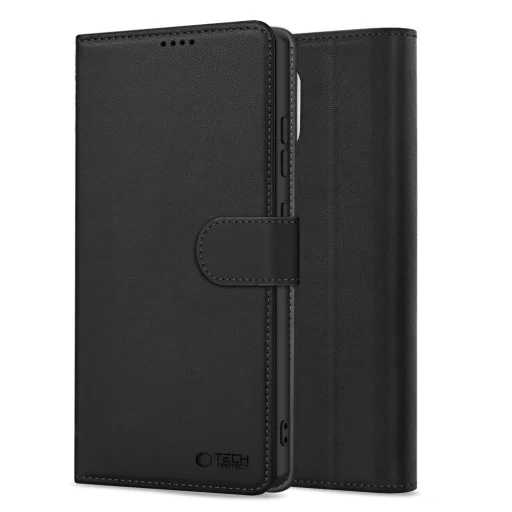 Tech-protect Wallet Xiaomi Redmi Note 14 4G / LTE Matt Fekete tok - 3