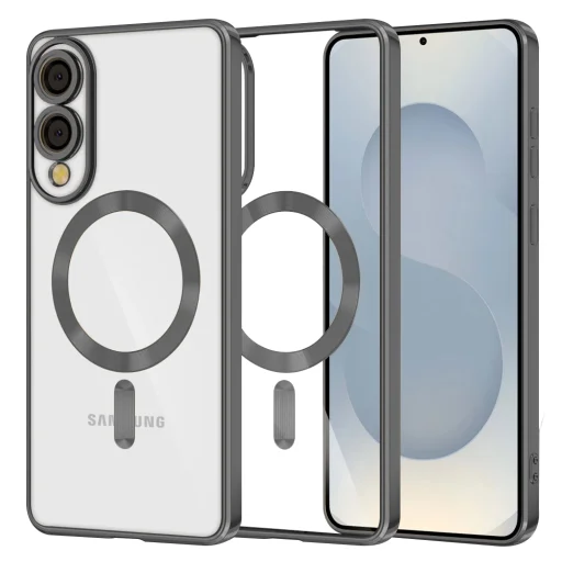  Techsuit - Luxus Kristály MagSafe - Samsung Galaxy S25 Edge - Fekete tok - 1