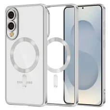  Techsuit - Luxus Kristály MagSafe - Samsung Galaxy S25 Edge - Ezüst tok