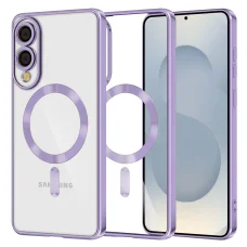  Techsuit - Luxus Kristály MagSafe - Samsung Galaxy S25 Edge - Világoslila tok