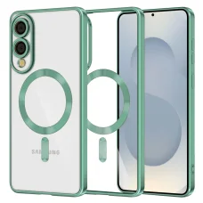  Techsuit - Luxus Kristály MagSafe - Samsung Galaxy S25 Edge - Világoszöld tok