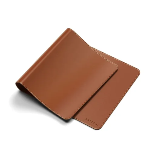 Satechi Vegan-Leather Premium Desk Mat - Brown - 4
