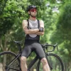 Rockbros RK2002L short bib shorts with L insert - black thumbnail