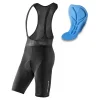 Rockbros RK2002L short bib shorts with L insert - black thumbnail