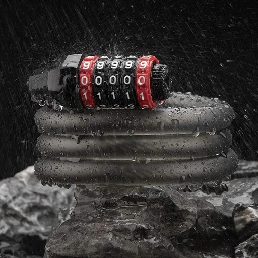 Rockbros RKS507-1BK kerékpár zár kombinációs 1,8 m - fekete - 3