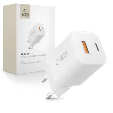 Tech-protect NCM33W 2-portos hálózati töltő PD33W/QC3.0 fehér