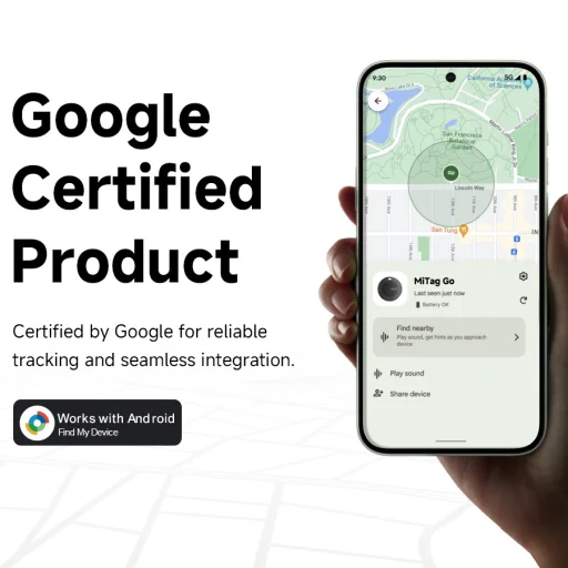 MiLi GPS Bluetooth MiTag Tracker HD-P16-B Android + bicikli csengő fekete - 2