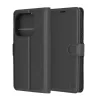  Techsuit - Bőr Tok - Xiaomi Redmi Note 14 4G regionális verzió - Fekete tok