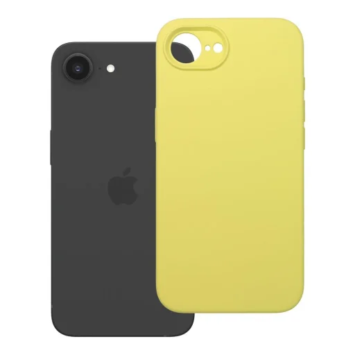 SILIKÓNOVÉ 2mm puzdro iPhone 16e (SE 4 2025) /17e citrónové - 5