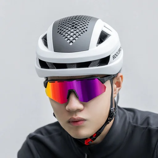 Rockbros Polarizált Biciklis Napszemüveg UV Védelemmel és Dioptriás Betéttel - Szürke - 4