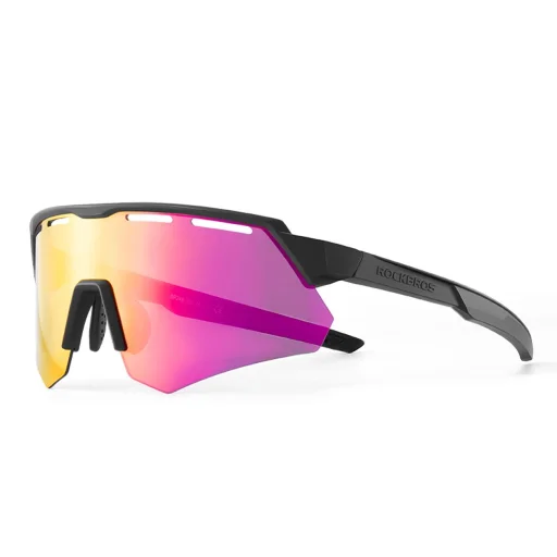 Rockbros Polarizált Kerékpáros Szemüveg UV Védelemmel és Korrigáló Betéttel - Szürke - 1