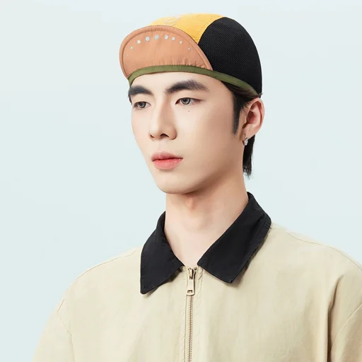 Rockbros biciklis sapka silddel, bukósisak fedő - Sárga - 3