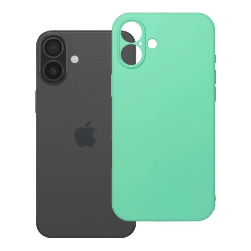 Szilikon 2mm tok iPhone 16 Plus kompatibilis MagSafe menta - 5