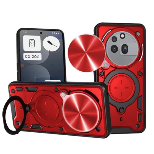  Techköpeny - CamGuard Pro - Nothing Telefon (3a) Pro - Piros tok - 1