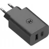 MOTOROLA eredeti töltő Type C + USB A 50W MC502 fekete bulk thumbnail