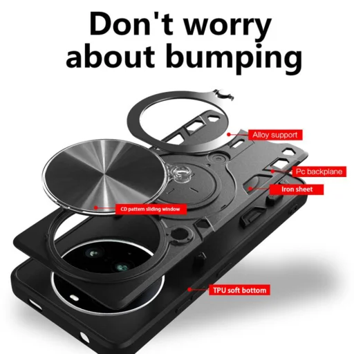  Techköpeny - CamGuard Pro - Nothing Telefon (3a) Pro - Piros tok - 2