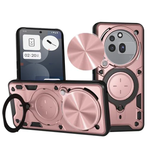  Techsuit - CamGuard Pro - Nothing Phone (3a) Pro - Rózsaarany tok - 1