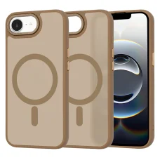  Techsuit - HaloFrost MagSafe sorozat - iPhone 16e - homokbarna tok