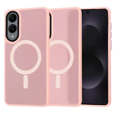  Techsuit - HaloFrost MagSafe sorozat - Samsung Galaxy S25 Edge - Álom Rózsaszín tok