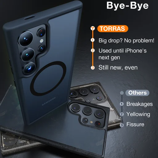  Samsung Galaxy S24 Ultra Szürke Torras Guardian Mágneses Sorozat tok - 3