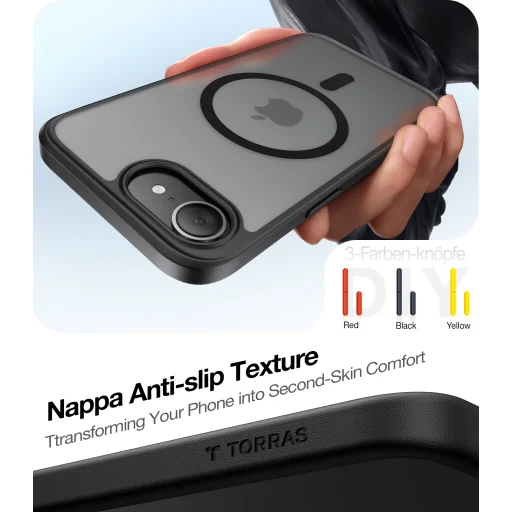 iPhone 17 Pro Torras - Guardian Magnetic Series - Narancssárga tok - 6