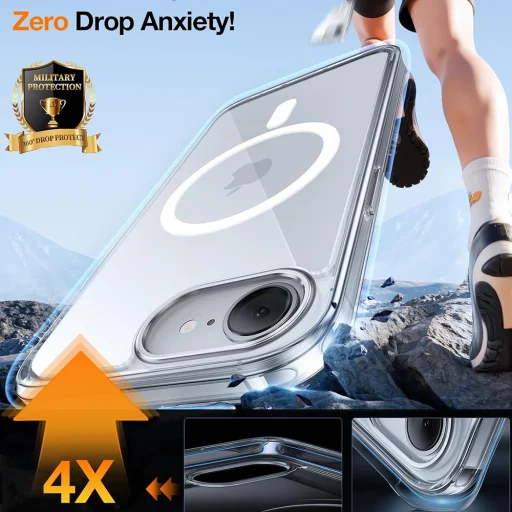 Torras - Guardian Mágneses Széria - iPhone 16e - Átlátszó tok - 6