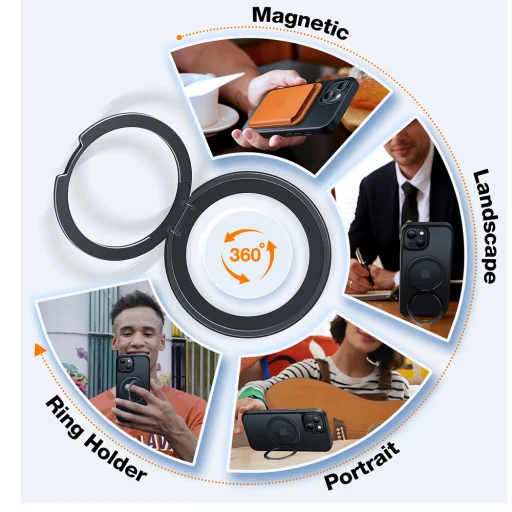 Torras - Ostand Pro Series - iPhone 15 - Fekete tok - 3