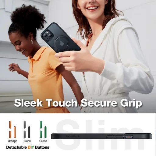 Torras - Ostand Pro Series - iPhone 15 - Fekete tok - 2