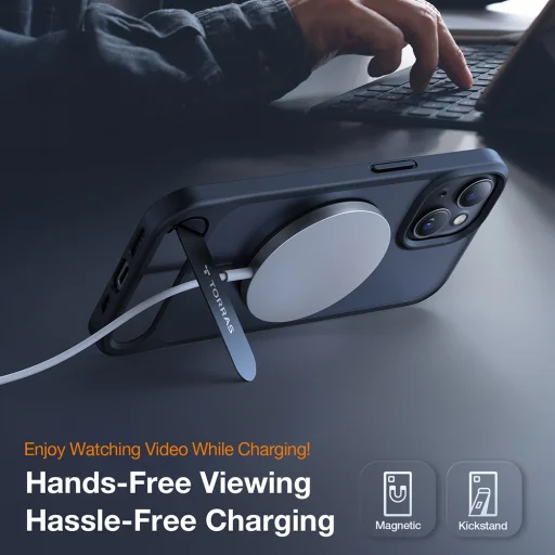 Torras - Pstand - iPhone 15 Plus - Fekete tok - 2