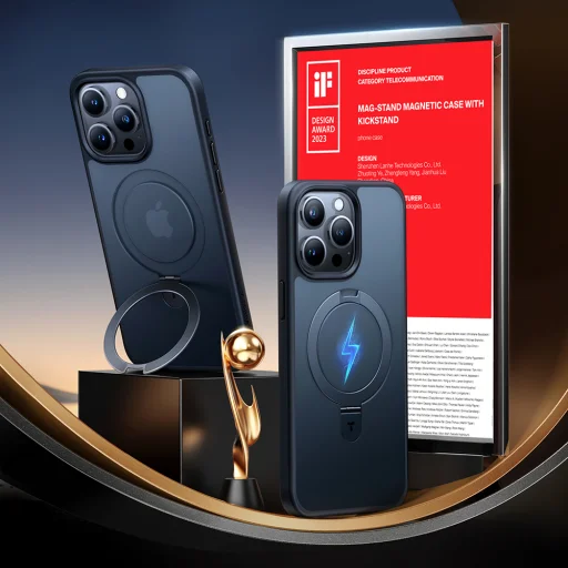 Torras - Ostand sorozat - iPhone 15 Pro Max - Fekete tok - 2