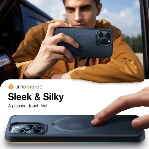 Torras - Ostand sorozat - iPhone 15 Pro Max - Fekete tok - 6