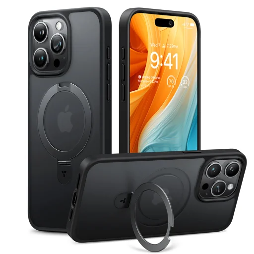 Torras - Ostand sorozat - iPhone 15 Pro Max - Fekete tok - 1