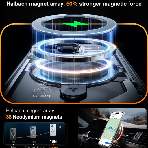 Torras - Ostand sorozat - iPhone 15 Pro - Átlátszó tok - 3