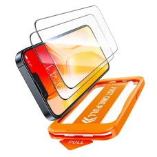 Torras - GlassGo Telepítő Mester (2 darab) - iPhone 16e/17e - Átlátszó üvegfólia