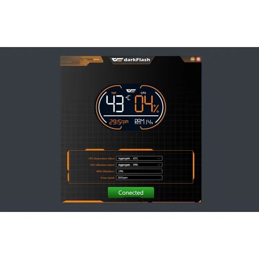 Darkflash DH240D processzor folyadékhűtés (fekete) - 11