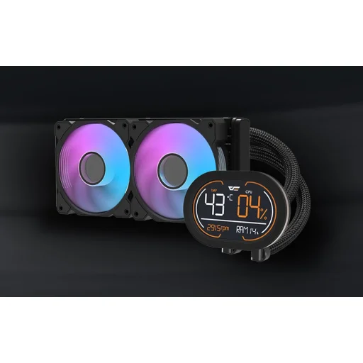 Darkflash DH240D processzor folyadékhűtés (fekete) - 6