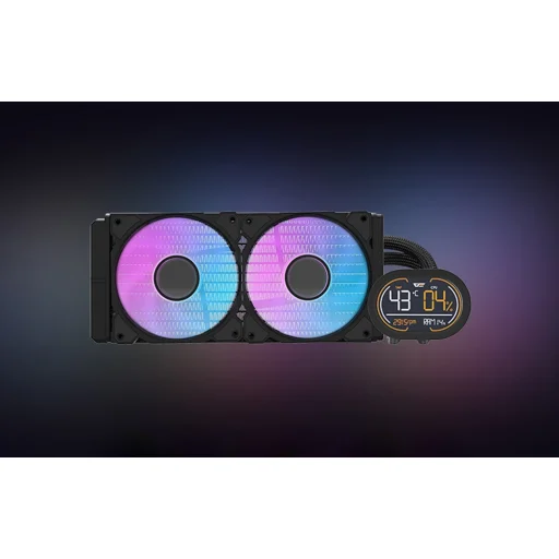 Darkflash DH240D processzor folyadékhűtés (fekete) - 8