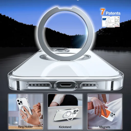 Torras - Ostand Pro sorozat - iPhone 15 Pro - Átlátszó tok - 13