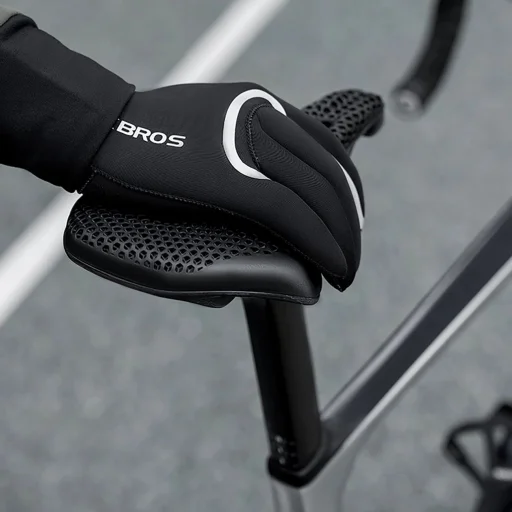 Rockbros Teljesen Vízálló Biciklis Kesztyű, Méret: L/XL - Fekete - 3