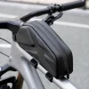 Rockbros kerékpártáska, merev, vázra, felső csőre, 1.4l - Fekete thumbnail