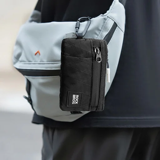 Rockbros Travel Wallet Carabinerrel – Fekete, - 2