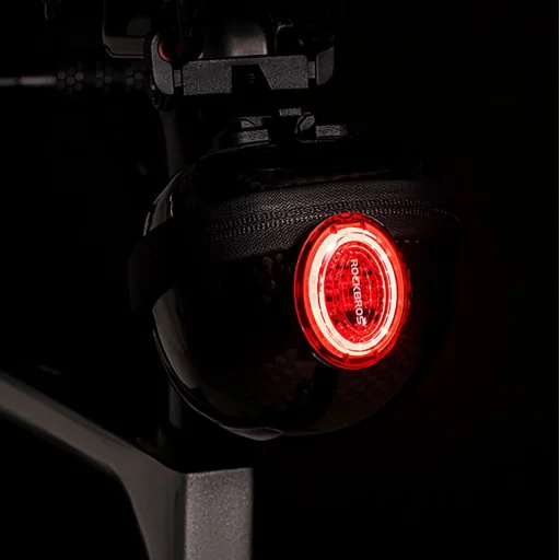 Rockbros Merev Keményhéjú Kompakt Nyeregtáska 0.4l - Fekete - 4