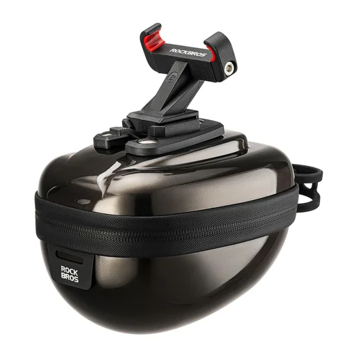 Rockbros Merev Keményhéjú Kompakt Nyeregtáska 0.4l - Fekete - 1