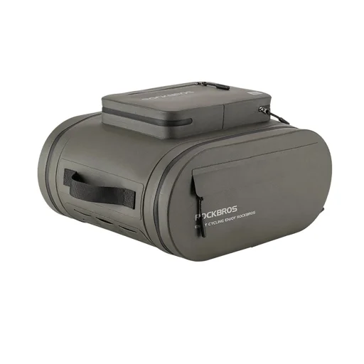 Rockbros vízálló biciklis táska csomagtartóra, 14 liter, szürke - 1