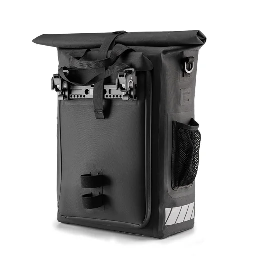 Rockbros biciklis táska hátizsák funkcióval, vízálló, sisaktartóval 18l - Fekete - 2