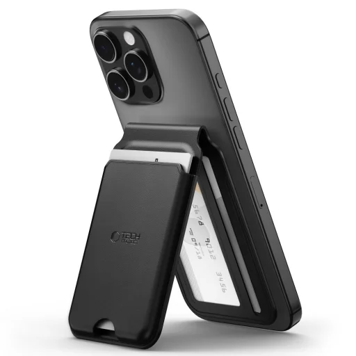 Tech-protect Magwallet Stand Magsafe Univerzális Mágneses Kártyatartó Fekete - 2