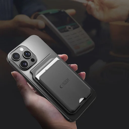 Tech-protect Magwallet Stand Magsafe Univerzális Mágneses Kártyatartó Fekete - 5